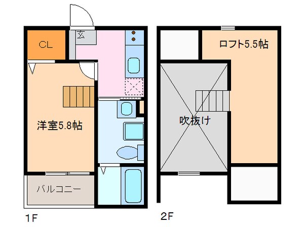 Endor鳴海の物件間取画像